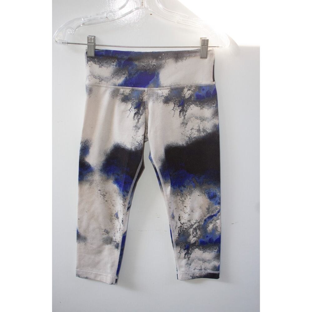 NWOT Lululemon‎ Wunder Under Crop Milky Way Multi Legging Abstract Size 4